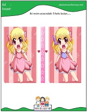 okul öncesi İki Resim Arasındaki Farkı Bul